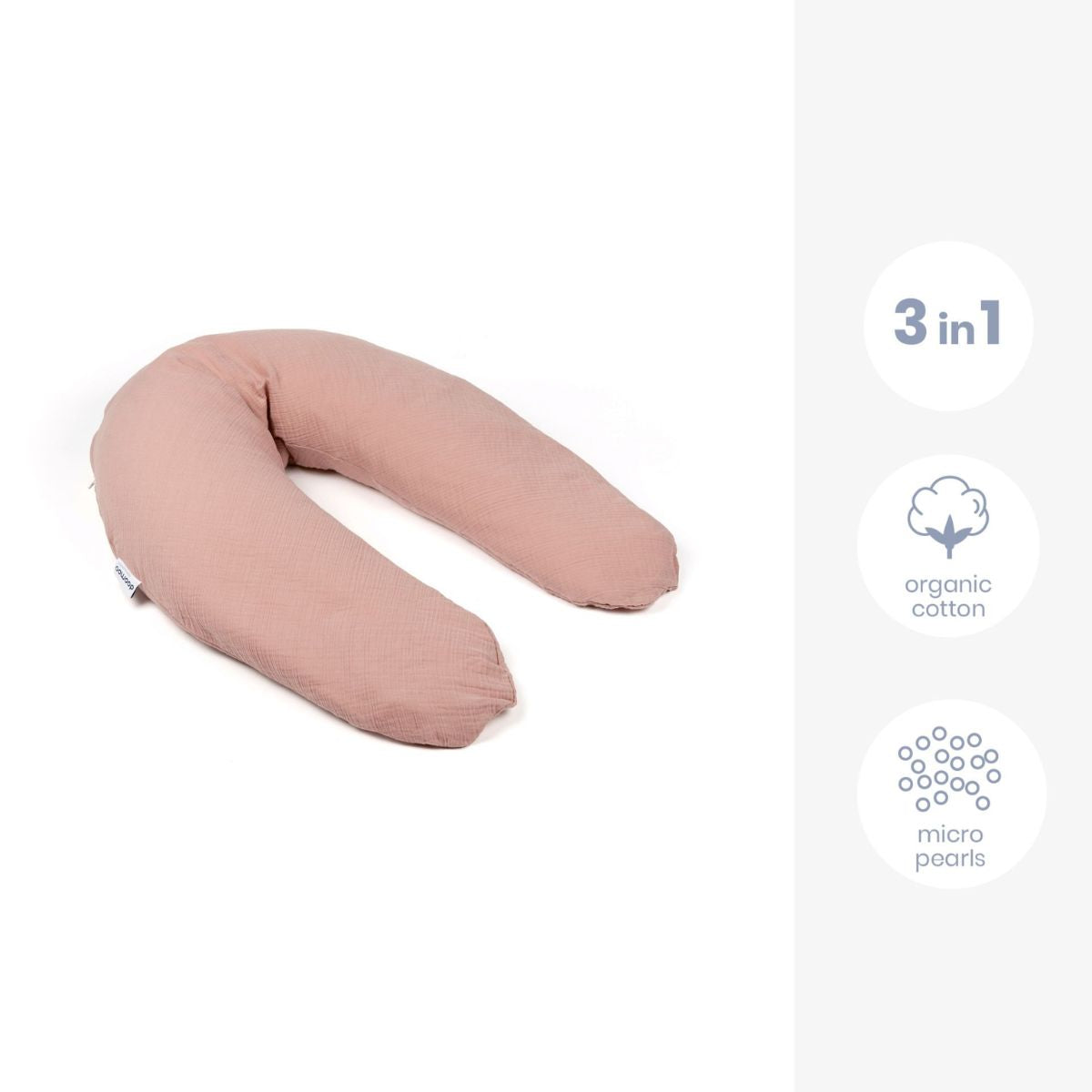 Het Doomoo Comfy Big Tetra voedingskussen pink is een ideaal 3-in-1 voedingskussen dat je kunt gebruiken tijdens en na de zwangerschap. Het kussen zorgt ervoor dat je comfortabel kunt slapen voeden. VanZus.