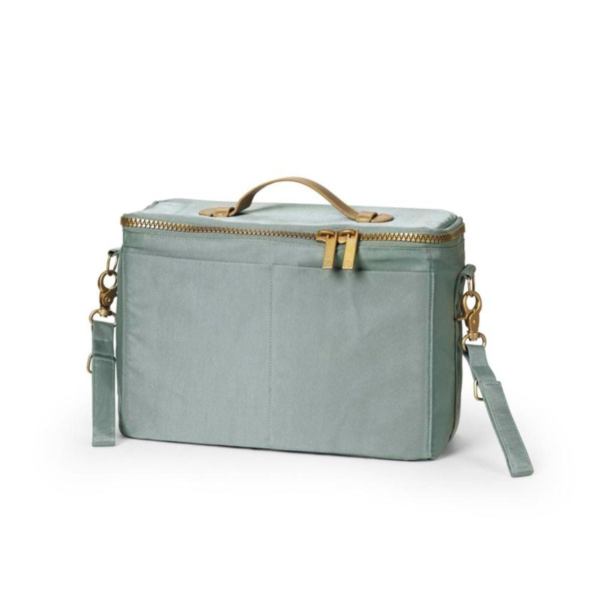 Ontdek de Elodie organizer voor kinderwagen en buggy in pebble green: houd al je essentiële spullen georganiseerd en binnen handbereik met praktische opslag en stijlvol design. VanZus