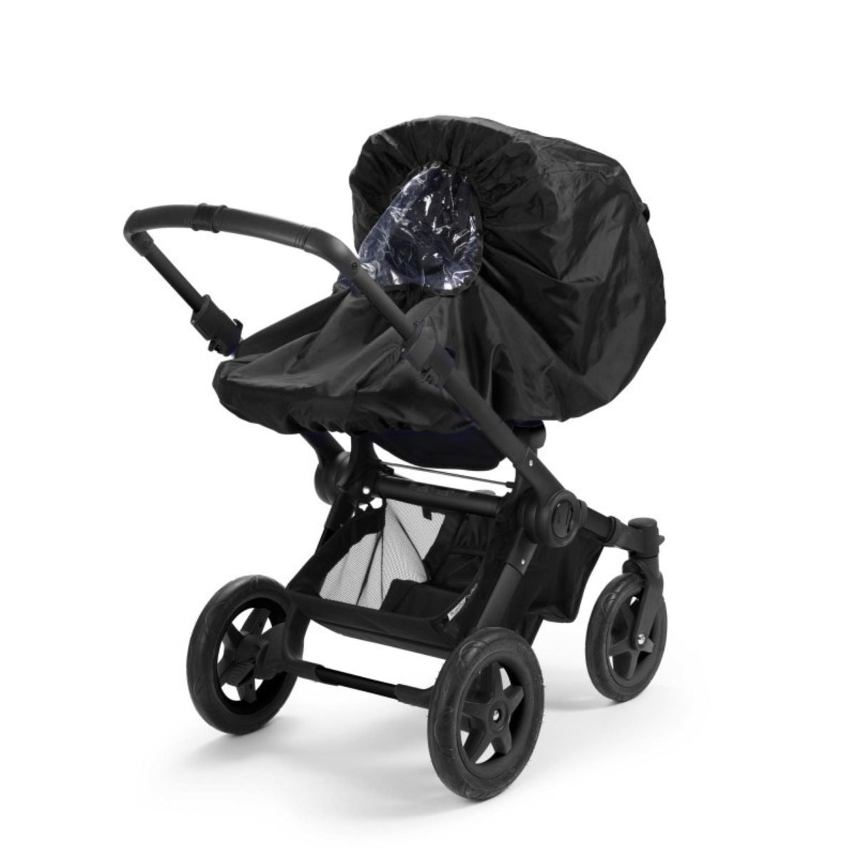 Bescherm je kleintje tegen regen en wind met de Elodie regenhoes universeel voor kinderwagen en buggy in de variant brilliant black. Deze essentiële accessoire past op de meeste kinderwagens en buggy's, waardoor je kindje droog en comfortabel blijft tijdens onverwachte weersomstandigheden.  VanZus