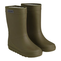 Zorgeloos buiten spelen zonder natte koude voeten? Dat kan met de En Fant thermoboots ivy green. Dé trendy thermolaarzen van 't bekende Deense merk. De laarzen zijn waterdicht en warm gevoerd met wol. VanZus.