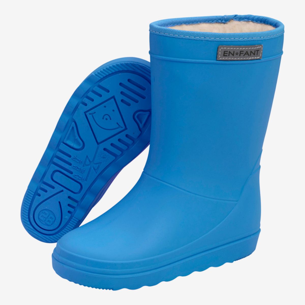 Bescherm de voeten van je kleintje tegen fikse regenbuien met deze thermoboots in de kleur solid daphne van het vrolijke merk En Fant. De outfit van jouw mini me outfit zal zeker schitteren met deze hippe regenboots in een prachtige felblauwe kleur. VanZus