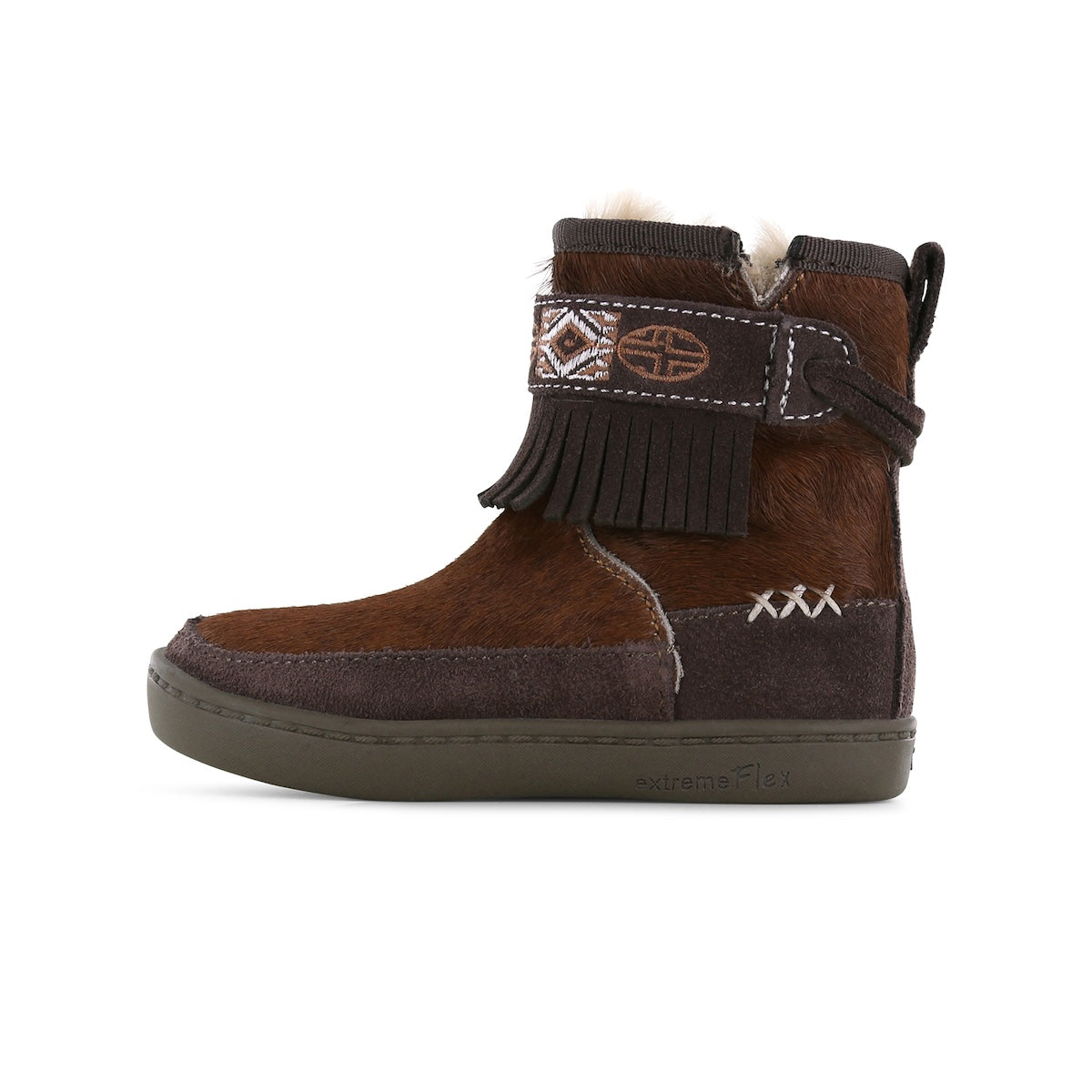 De extreme flex laarzen van Shoesme geven de perfecte balans tussen flexibiliteit, comfort en stijl. In de kleur dark brown, met anti-slip zool en ademende voering. VanZus