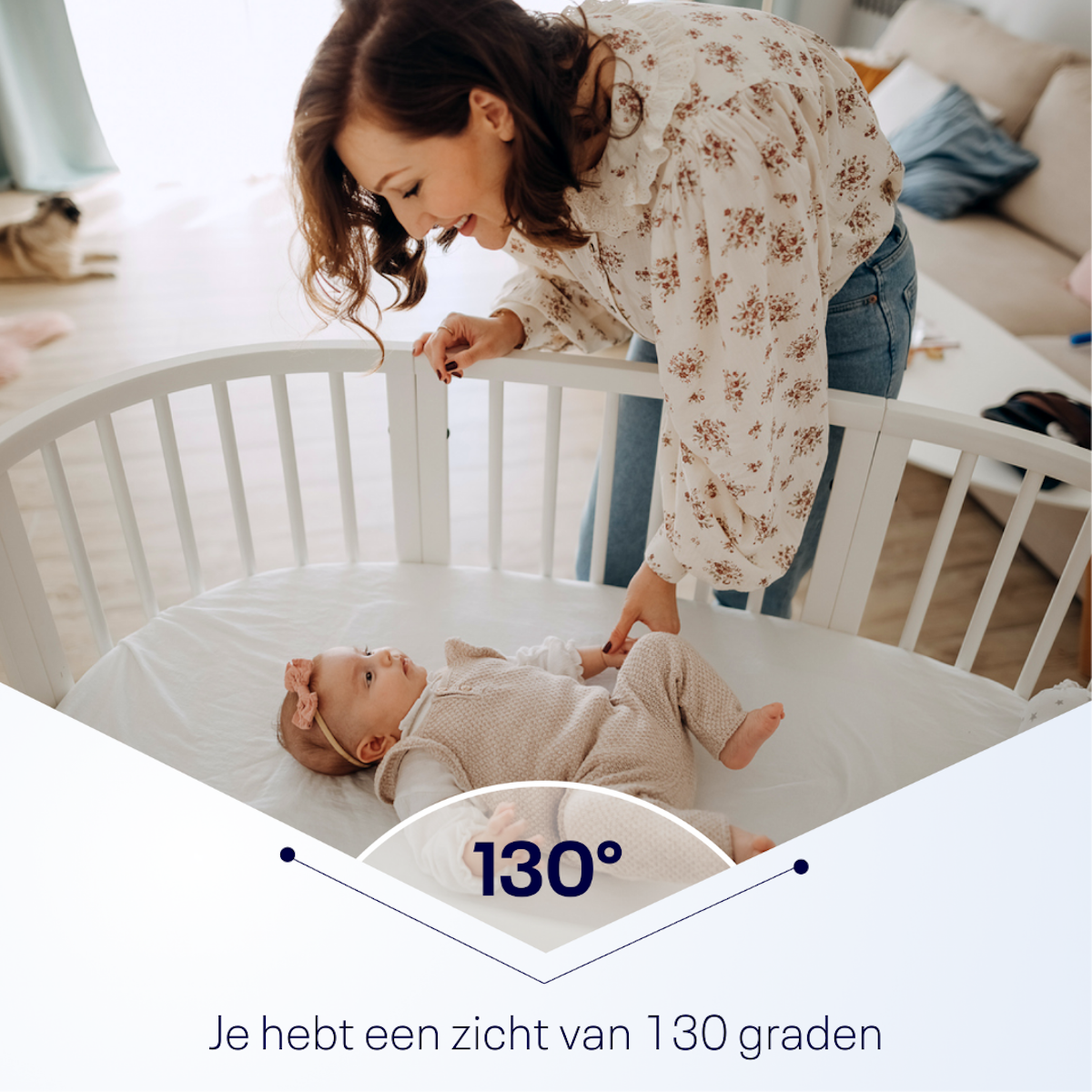 Dit is echt de populairste slimme camera babyfoon uit de Verenigde Staten: de Nanit pro camera babyfoon met floor stand en breathing band! Deze babyfoon geeft je slaapanalyses over jouw baby en een haarscherp beeld van bovenaf. VanZus