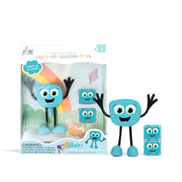 Glo Pals light-up badspeeltje characters Blair licht op bij contact met water. Kleur blauw, inclusief 2 blokjes. Voor veel waterplezier. Ook in andere varianten. VanZus