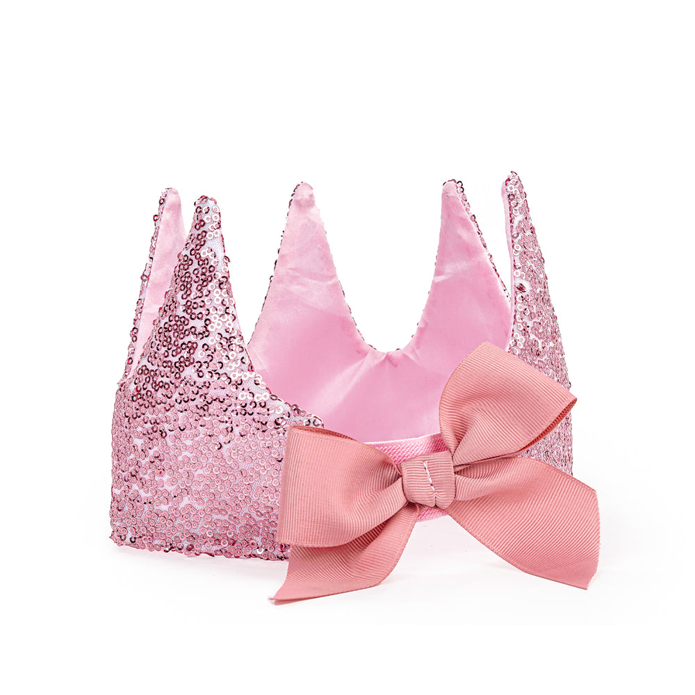 Maak je outfit als mooie prinses helemaal af met deze prachtige precious pink pailetten kroon van het merk Great Pretenders. Met deze mooie kroon om val je op en krijgt je outfit een koninklijke flair. VanZus