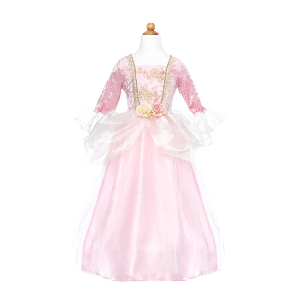 Betreed het koninklijke rijk boordevol fantasie met deze prachtige pink rose prinsessenjurk van het merk Great Pretenders. Met deze jurk aan voelt echt meisje zich een prachtige prinses! Deze mooie jurk heeft een roze kleur en glanst en glittert wanneer je er in ronddraait. VanZus