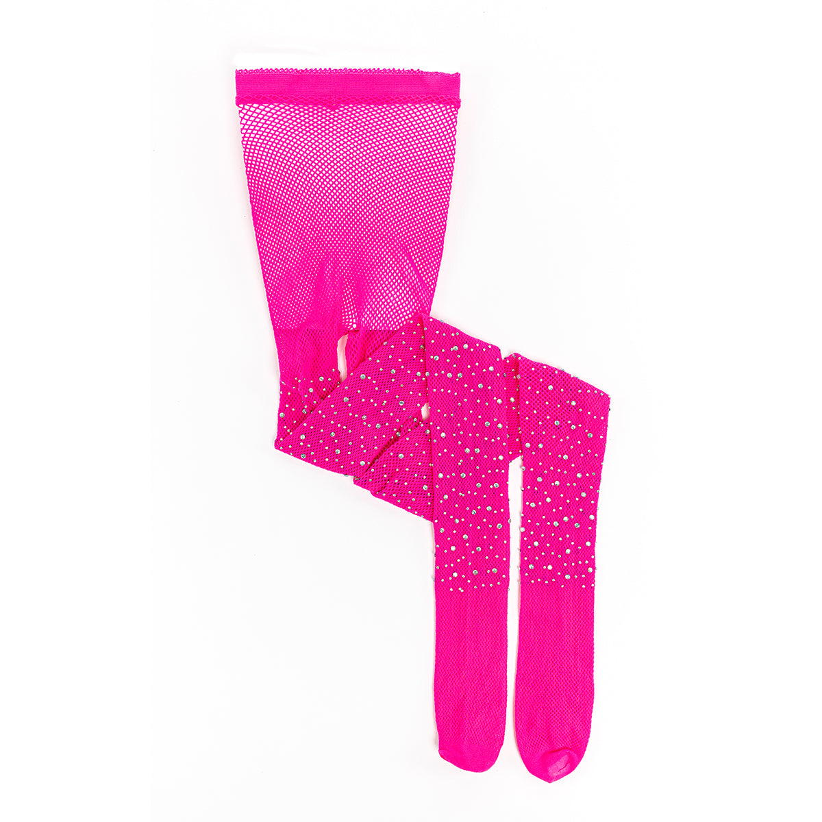 Fashionista's opgelet! Maak van elke outfit een feestje met deze strass panty in hot pink van het toffe merk Great Pretenders! Deze opvallende panty is versierd met strass steentjes. Super fabulous! VanZus