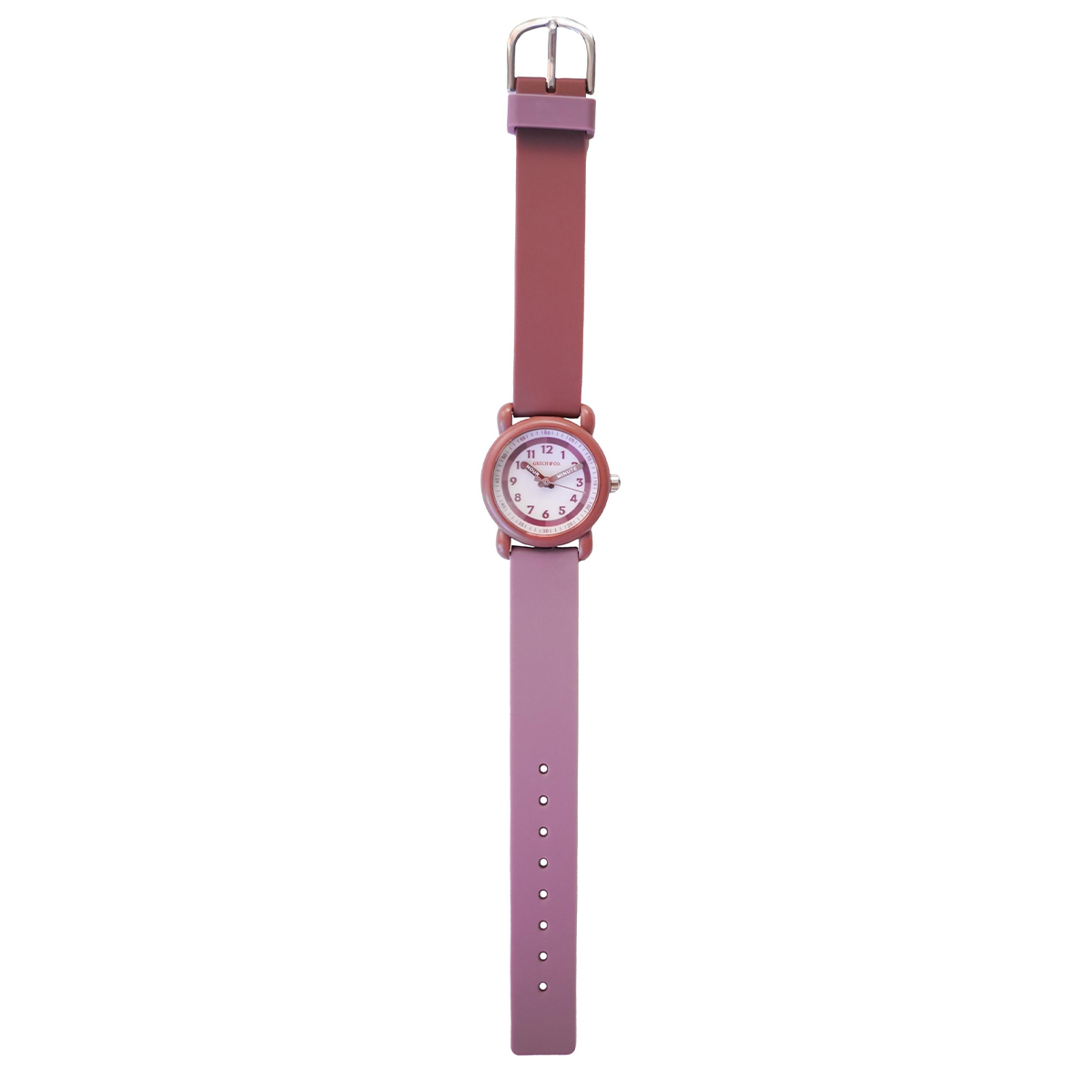 Leer jouw kindje klokkijken met dit mooie kinderhorloge van Grech & Co. Het horloge heeft een minuten- en urenwijzer, elke seconde is gemarkeerd met een lijn en elke 5 seconden zijn gemarkeerd met een label. Zo kan jouw kindje makkelijk én in stijl leren klokkijken.