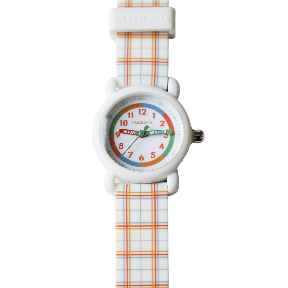 Leer je kind de tijd goed met behulp van het kinderhorloge plaid pattern van Grech & Co. Het horloge is zo gemaakt dat het makkelijk af te lezen is, maar ook heel goed om te leren klok kijken. Het horloge is spatwaterdicht. VanZus