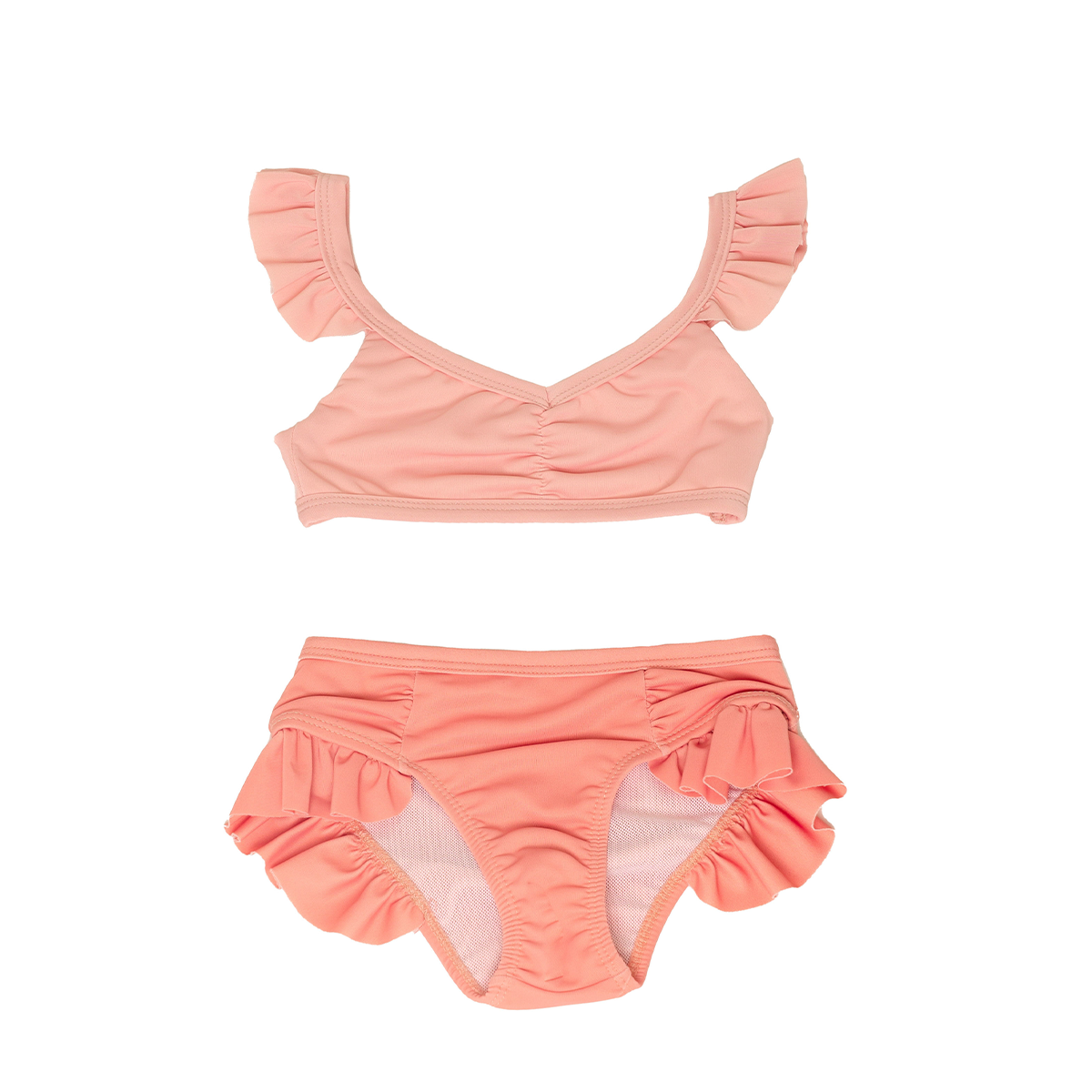 De retro bikini met van Grech & Co mag niet ontbreken deze zomer! De vintage look bikini in de variant blush bloom coral is high waist, heeft een mooie kleur, lieve ruches en een UPF van 50+. VanZus