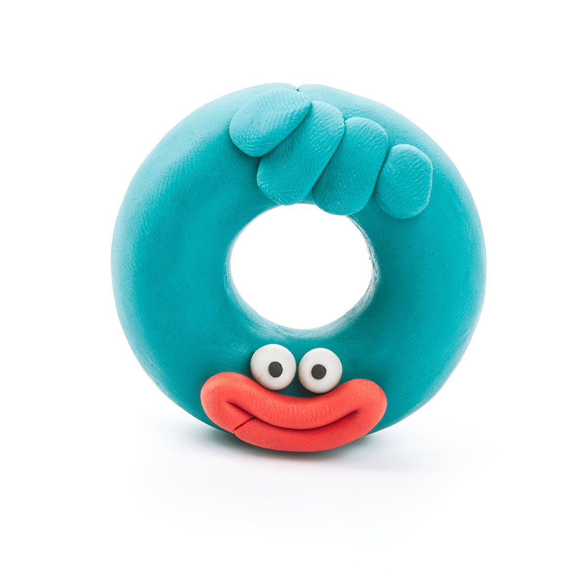 Boetseer Donut met de boetseerklei én bijbehorende app van HeyClay uit de collectie Monsters. 3 stuks klei, plakt niet en droogt snel. Voor creatieve en leergierige kinderen. VanZus