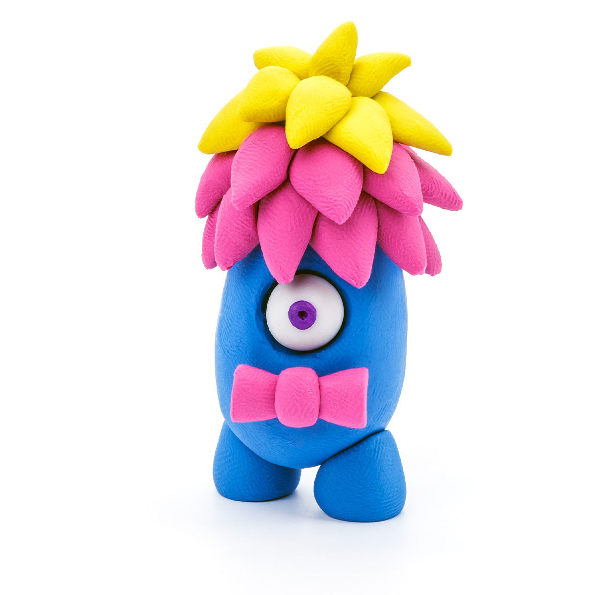 Boetseer Hipster met de boetseerklei én bijbehorende app van HeyClay uit de collectie Monsters. 3 stuks klei, plakt niet en droogt snel. Voor creatieve en leergierige kinderen. VanZus