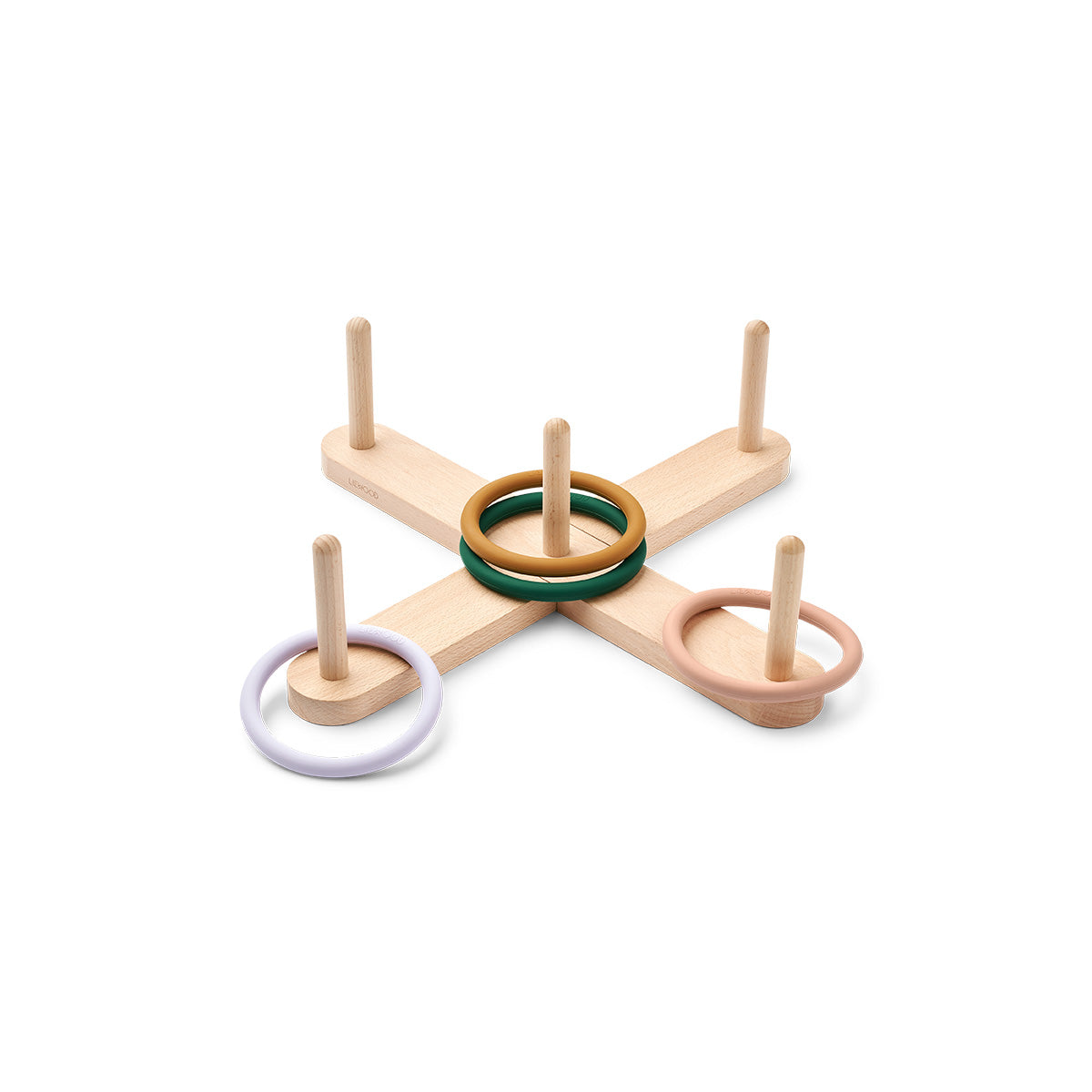 Daag je vriendjes uit voor een potje ringgooien met het ringspel ivan van Liewood. De set wordt geleverd met 4 ringen, een grondstuk en een handige tas. Verkrijgbaar in garden green en tuscany rose. VanZus