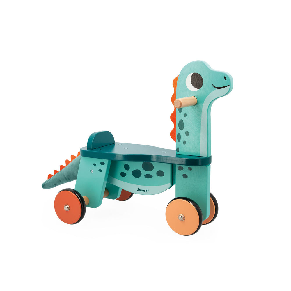 Ben je op zoek naar een vrolijke en handige loopfiets voor je kleintje? Dan is deze prachtige brachiosaurus echt iets voor jouw kleine spruit. Je kindje kan makkelijk bochten maken met deze fiets en de banden zijn stevig goed om er mee door het bos te kunnen rijden. VanZus