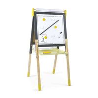 Dit schoolbord grijs/geel is het ideale accessoire voor op de kinderkamer. Je kan er op schrijven, tekenen en het bord als hulpmiddel gebruiken tijdens het maken van huiswerk! VanZus