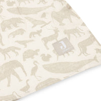 Een musthave: de 2-pack hydrofiele doek large in de variant animals nougat van Jollein. Want van swaddle doeken heb je als ouders nooit genoeg. Functioneel en hip! Afmeting 115x115 cm. VanZus