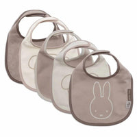 De 5-pack slab miffy and friends van Jollein beschermt je baby’s kleertjes tijdens maaltijden. In neutrale kleuren met Nijntje versieringen. Perfect voor elke maaltijd. VanZus