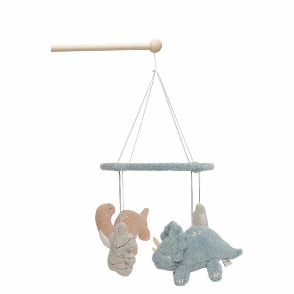 Ontdekken maar met de roarsome baby mobiel van Jollein. De schattige dino's prikkelen de zintuigen en kalmeren je baby. Perfect te combineren met andere Jollein items. Een must-have vanaf 10 weken! VanZus