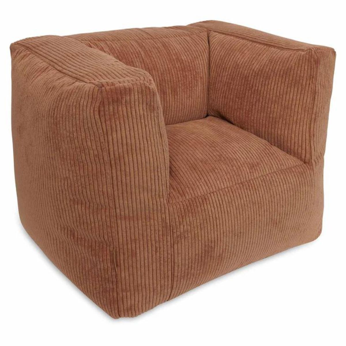 De Jollein kinderfauteuil corduroy in caramel: een luxe, duurzame kinderstroel van zachte corduroy stof. Perfect voor lezen, spelen en ontspannen met ergonomische ondersteuning en een stijlvolle uitstraling. VanZus