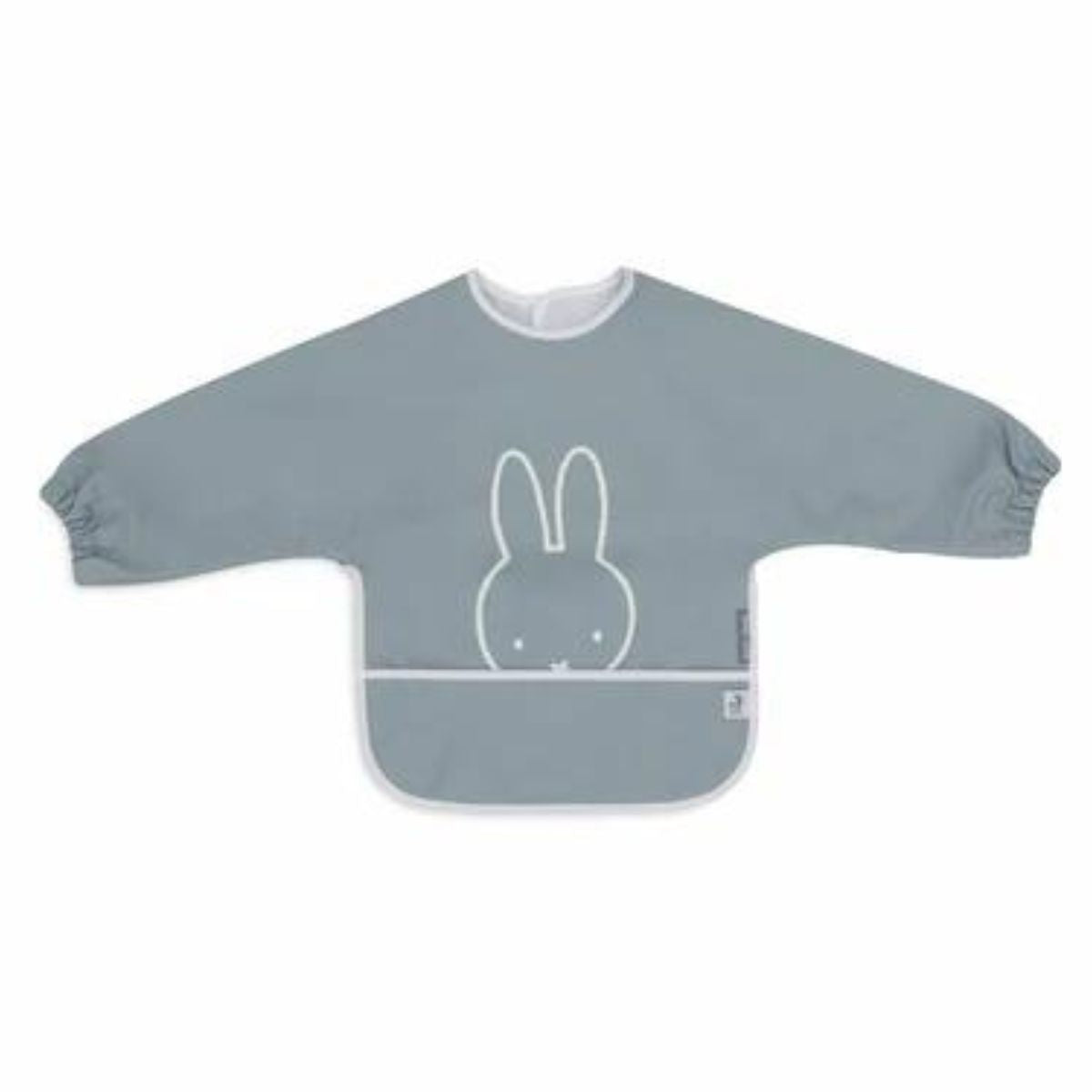 Houd je kleintje schoon en droog met de Jollein miffy peekaboo waterproof mouwslab in sea green. Deze mouwslab met Nijntje-print heeft lange mouwen, een verstelbare sluiting en een opvangzak. Vanaf 6+ maanden. VanZus