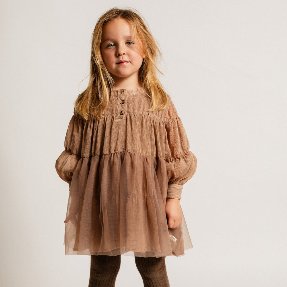 Baje Studio jura jurk brown cacao