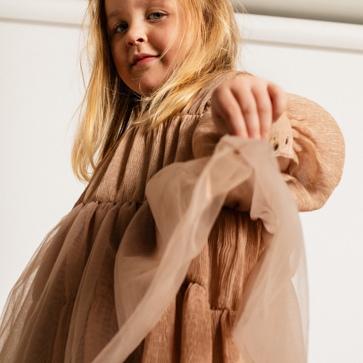 Baje Studio jura jurk brown cacao