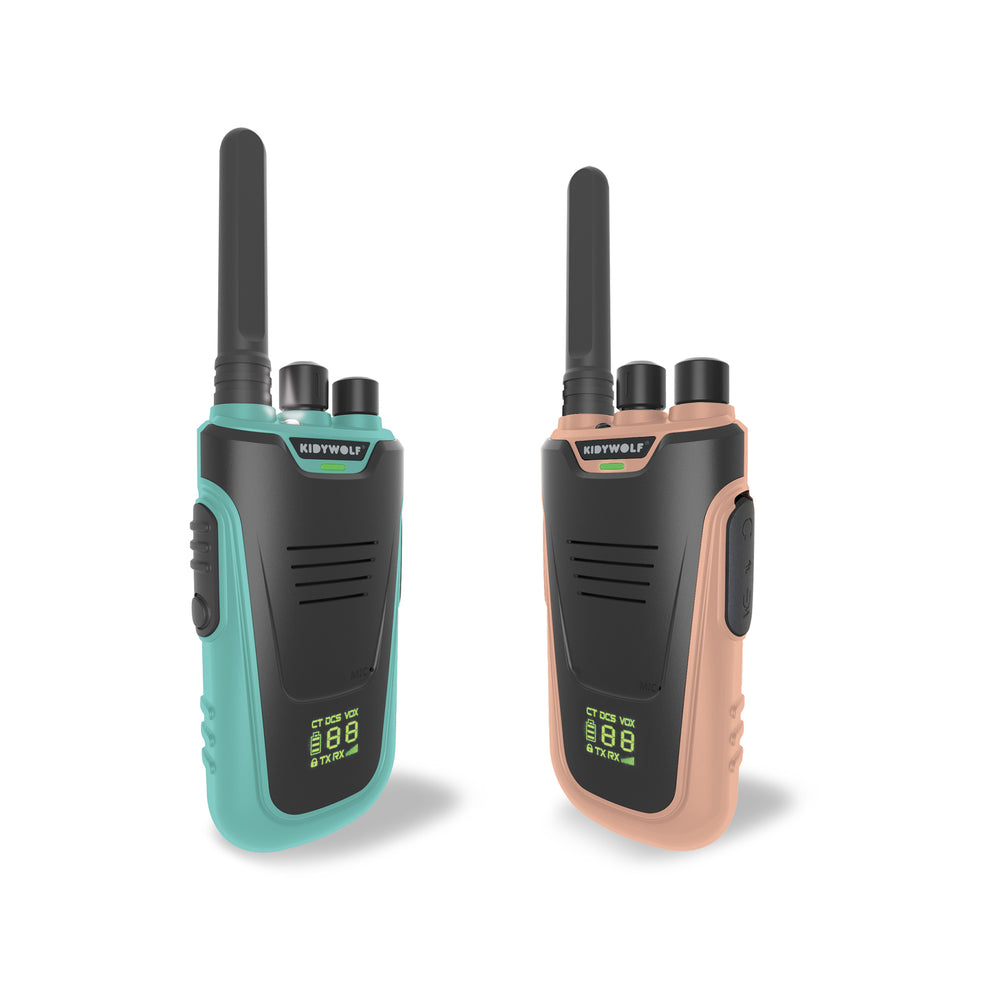 Op zoek naar avontuur? Met deze superleuke Kidytalk walkie talkie nude green van Kidywolf kunnen kinderen met hun vriendjes (of met hun ouders!) uren plezier beleven! VanZus