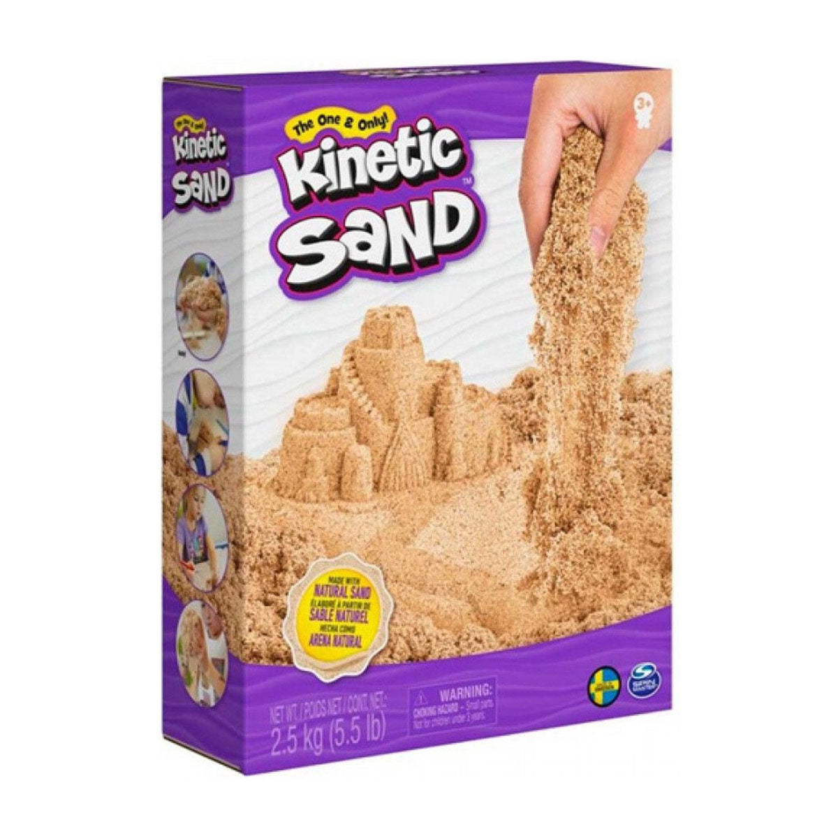 Met deze leuke Kinetic Sand brown 2,5 kg kan je kindje creëren wat hij of zij maar kan bedenken. Kinetic Sand is origineel, betoverend en magisch zand waarmee de creativiteit van je kindje optimaal geprikkeld wordt. VanZus