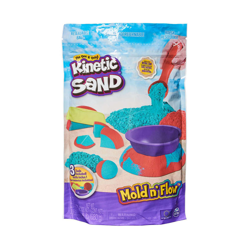 Ken je Kinetic Sand al? Met Kinetic Sand mold n flow 680 gram inclusief tools kan je kindje zijn of haar creativiteit de vrije loop laten en van alles creëren, modelleren, bouwen en weer laten instorten zonder dat het een complete troep in huis wordt. VanZus