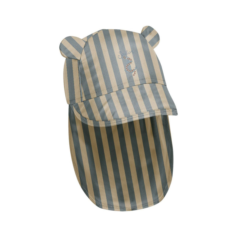 Konges Slojd aster bear zonnepet in sailor stripe biedt optimale UV-bescherming met UPF 50+. Perfect voor zonnige dagen en avonturen. Veilig en schattig! Ook in andere variant sweet and sour. VanZus