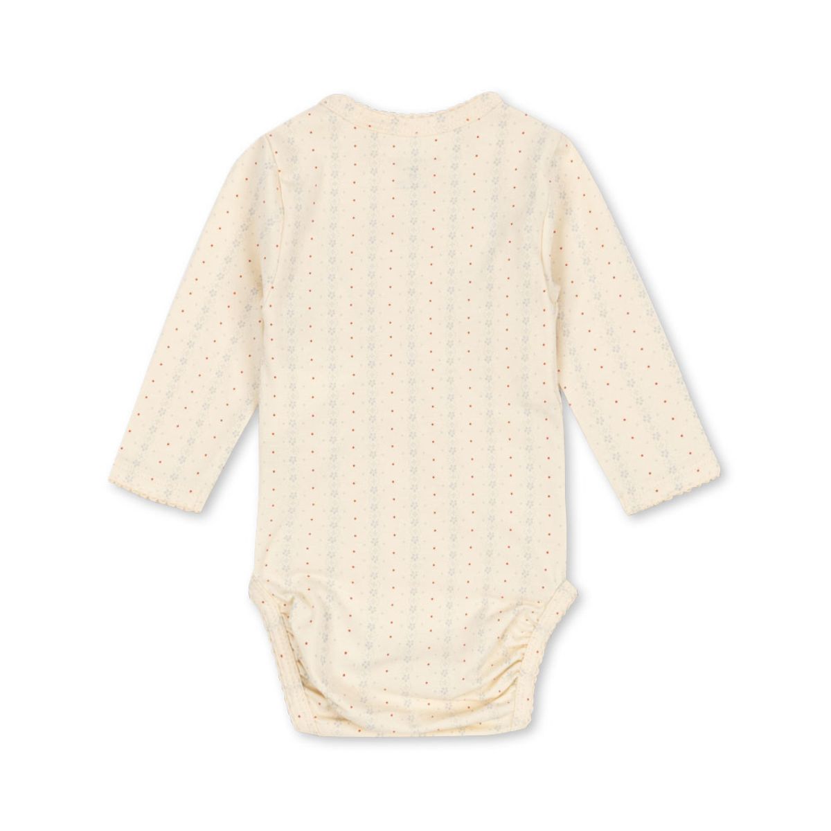 Het basic newborn rompertje in fete de fleur van het merk Konges Slojds is ideaal voor je newborn baby. Zacht, comfortabel en met overslag sluiting. Perfect voor elke gelegenheid. VanZus