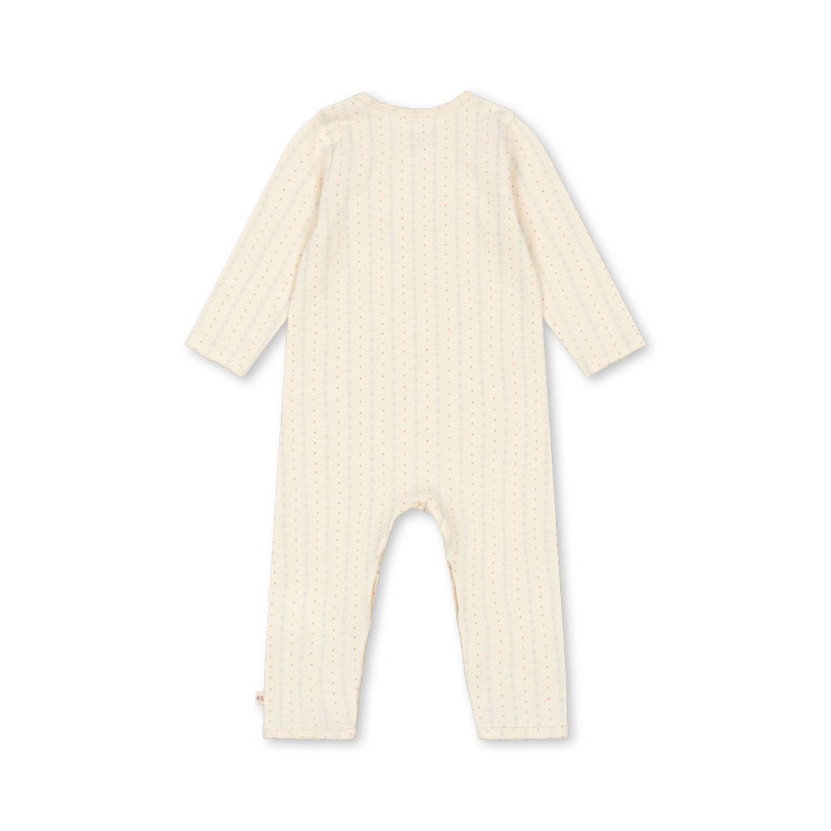 De basic onesie in de variant fete de fleur van Konges Slojd is een zacht en duurzaam rompertje voor je baby. Kleur wit, van zacht biologisch katoen. In de maten 74 t/m 98. VanZus