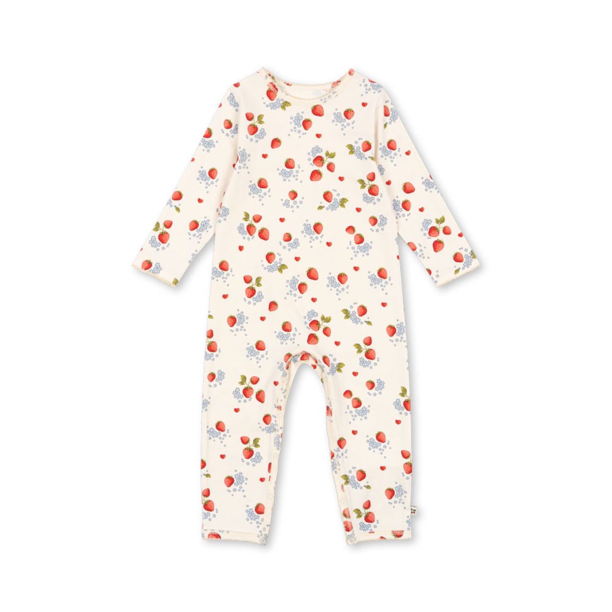 Konges Slojd basic onesie de variant marmalade is een zacht en comfortabel babypakje in multicolor. Perfect voor je kleintje met handige overslag sluiting. In maten 74 t/m 98. VanZus