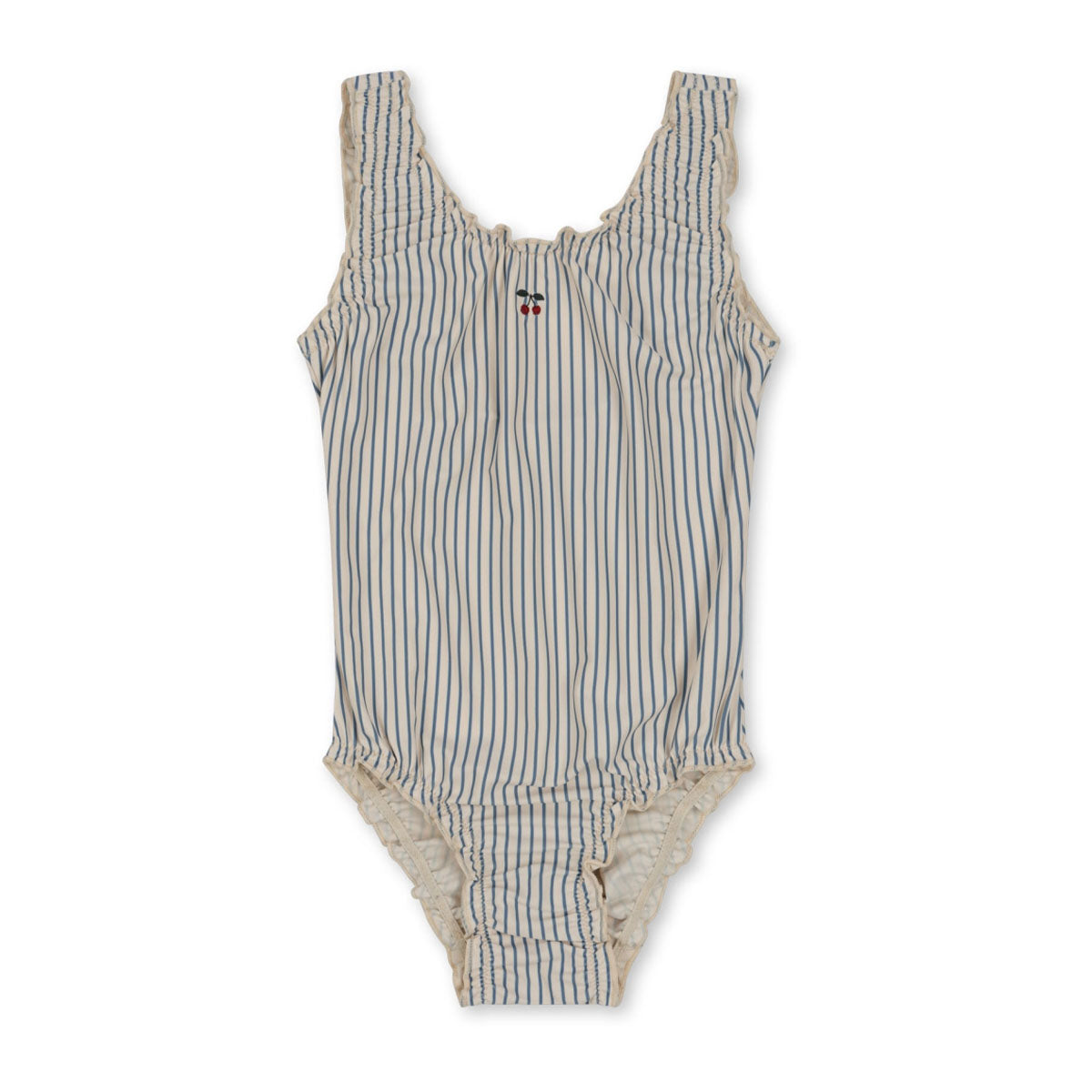 Deze heerlijke Konges Slojd collette badpak blue stripe is ideaal voor jouw kleine spruit wanneer jullie gezellig gaan zwemmen, naar het strand gaan of voor op vakantie! In dit badpak ziet jouw kleintje er superschattig uit! VanZus