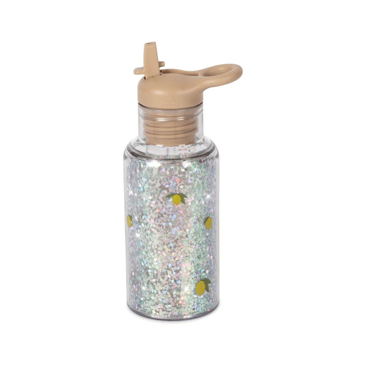 Hoe leuk is deze glitter fles in de variant lemon van het merk Konges Slojd? Deze toffe en opvallende drinkfles is ideaal voor naar school en voor dagjes weg met het gezin. En de drinkfles ziet er niet alleen fantastisch uit, maar is ook heel handig! VanZus