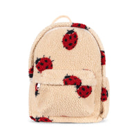 Konges Slojd jody teddy rugzak in de variant ladybug sand is perfect voor jouw kleintje. Vrolijke kleuren, zachte teddy stof en duurzame materialen maken deze rugzak een must-have! VanZus