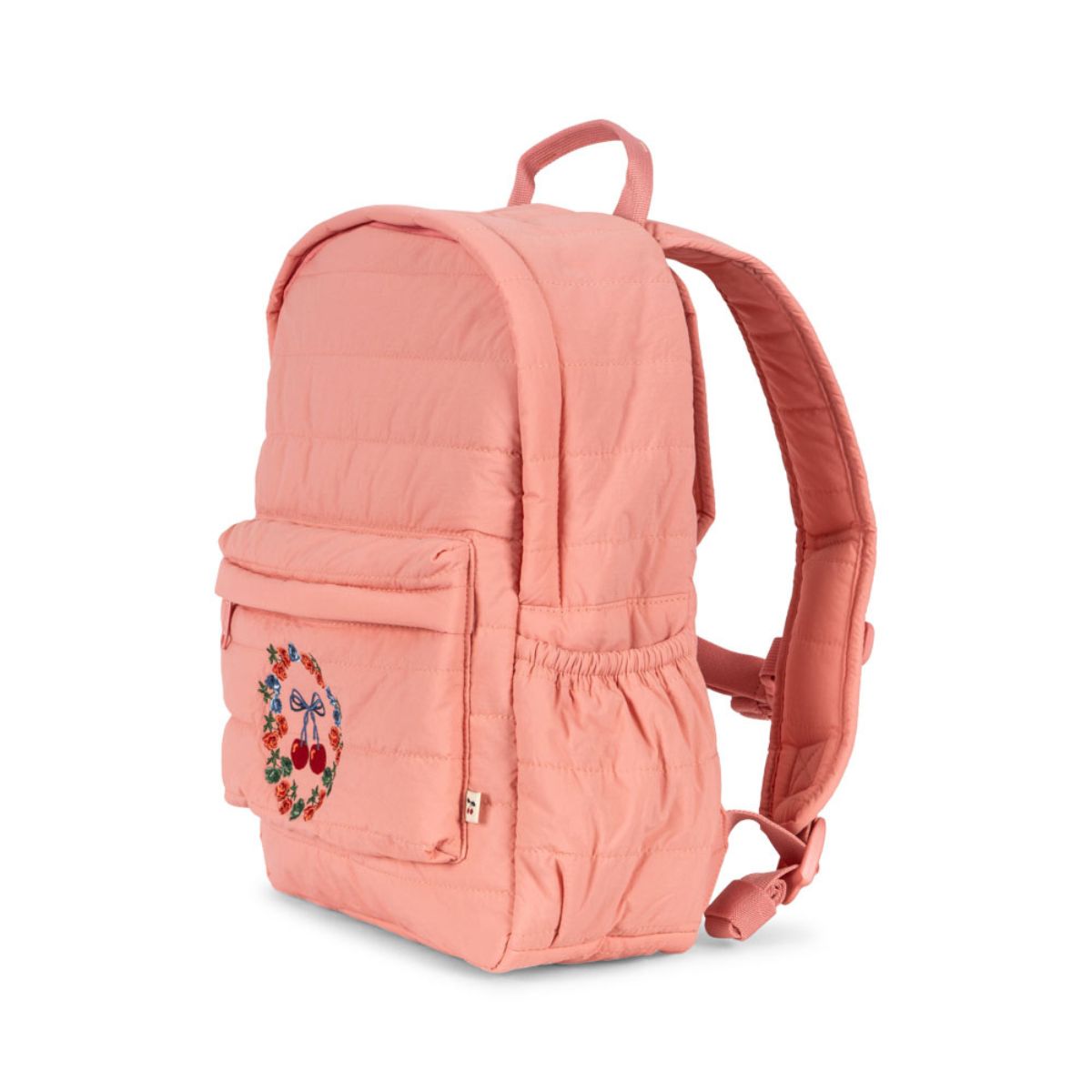 De Konges Slojd juno quilted rugzak strawberry ice is een trendy en duurzame rugzak voor kinderen, perfect voor school of uitstapjes. Met handige vakken en een mooie roze kleur. VanZus