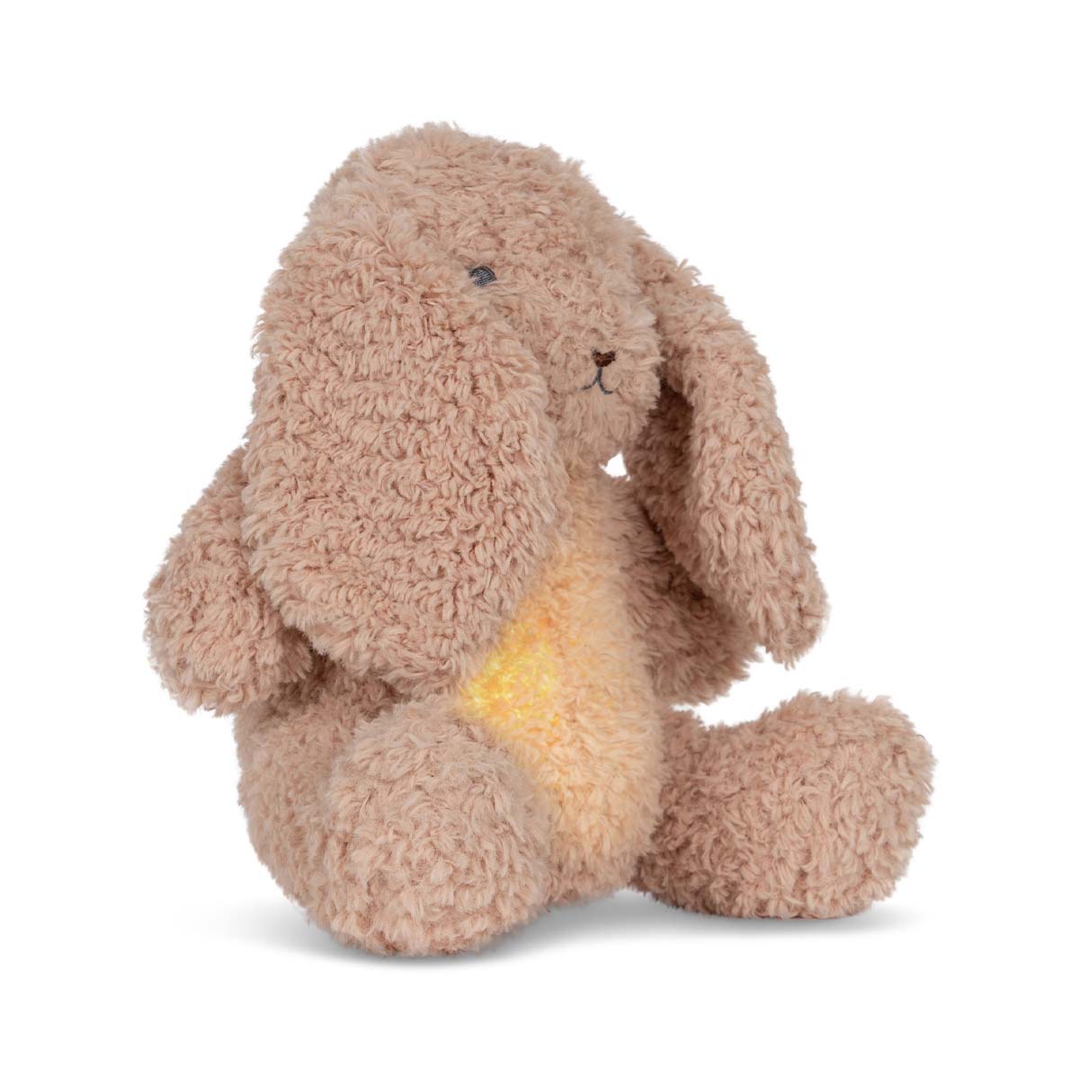 Voeg sfeer toe in de kamer van je baby of kindje met deze te schattige knuffel teddy ledlamp van Konges Slojd in cameo rose.  Deze konijnenlamp is gemaakt van 100% polyester en heeft een zacht vachtje. VanZus