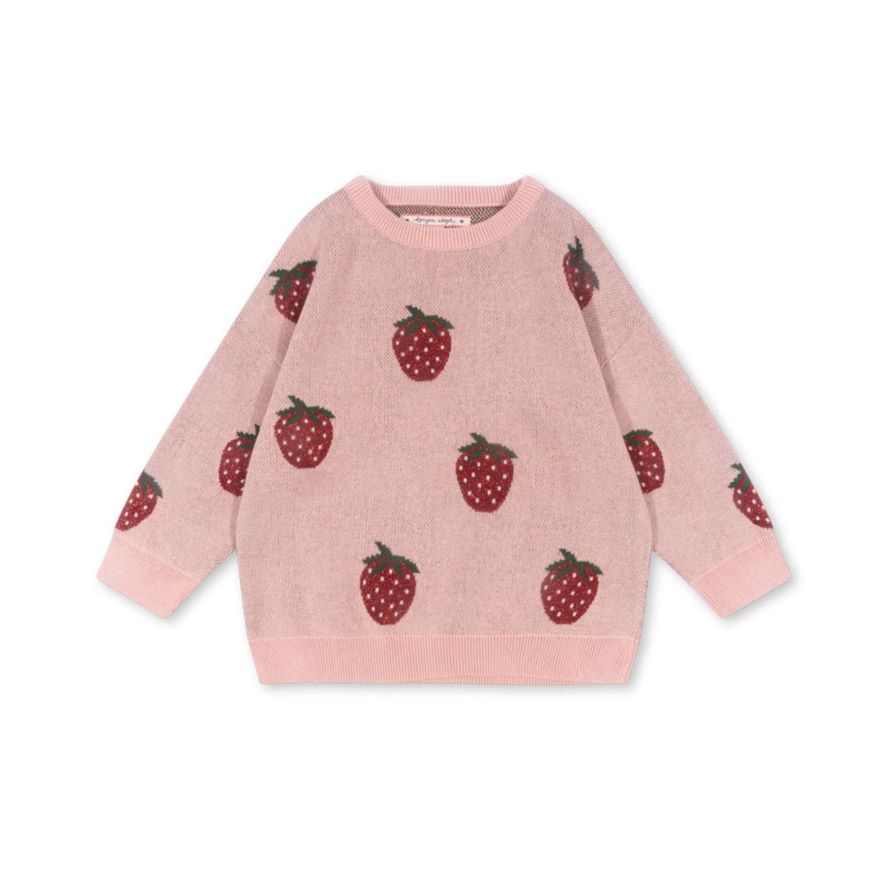 De Konges Slojd lapis lurex knit blouse strawberry is een perfecte trui voor elke gelegenheid. Comfortabel & hip in mooie rode kleur. Combineer met bijpassende broek voor een complete look. VanZus