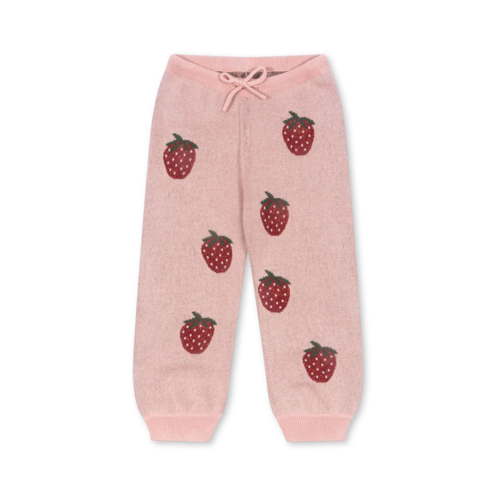 De Konges Slojd lapis lurex knit broek strawberry is perfect voor elke gelegenheid. Comfortabel en hip in een mooie rode kleur. Combineer met bijpassende blouse voor een wow effect! VanZus