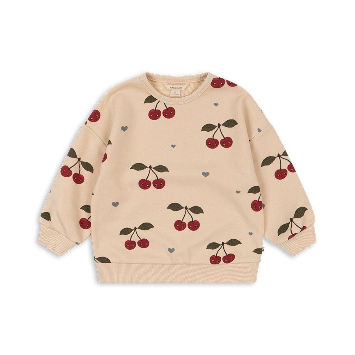 Het Konges Slojd lou sweatshirt cherry bestie is een must-have voor elke garderobe. Van zacht biologisch katoen, biedt het comfort en een trendy uitstraling met kersenprint, perfect voor school of casual uitjes! VanZus