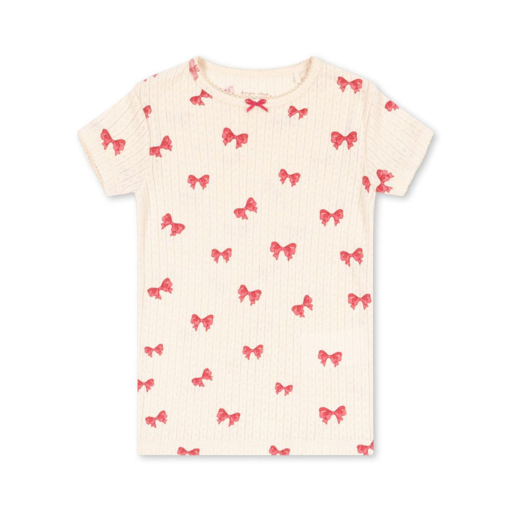 Ben je op zoek naar een mooi shirtje voor je kind? Dan is dit schattige Konges Slojd minnie t-shirt in de variant rosia bow een must have voor in de kledingkast van je lieveling. Dit shirt zit namelijk niet alleen super comfortabel, maar ziet er ook leuk uit! VanZus