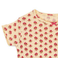 Ben je op zoek naar een mooi shirtje voor je kind? Dan is dit schattige Konges Slojd minnie t-shirt in de variant rosie sorbet een must have voor in de kledingkast van je lieveling. Dit shirt zit namelijk niet alleen super comfortabel, maar ziet er ook leuk uit! VanZus
