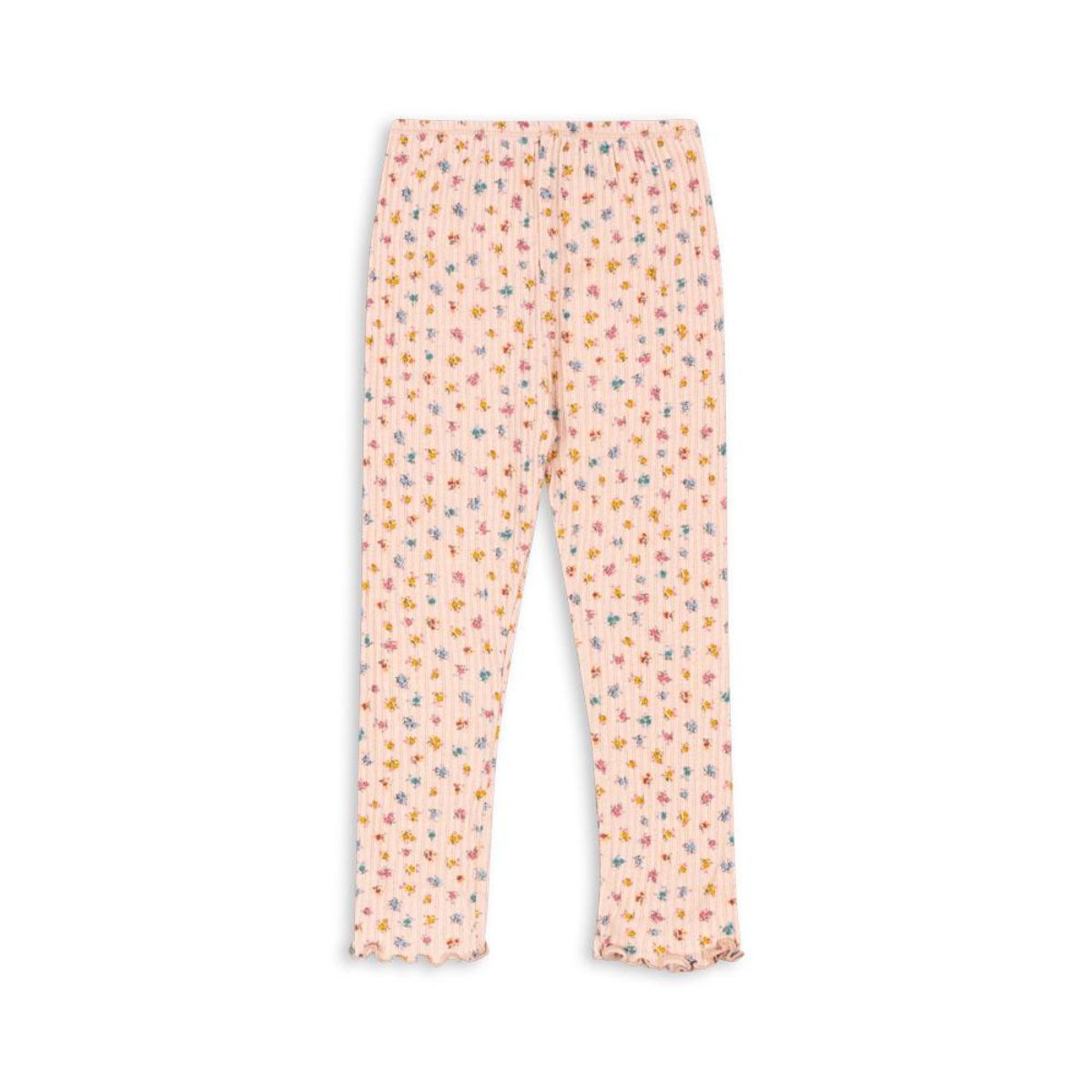 Voeg een vleugje kleur toe aan de garderobe van je kleintje met de nia broek in bloomie blush van Konges Slojd. Gemaakt van zacht katoen, voor comfort en bewegingsvrijheid. Met elastische tailleband. VanZus