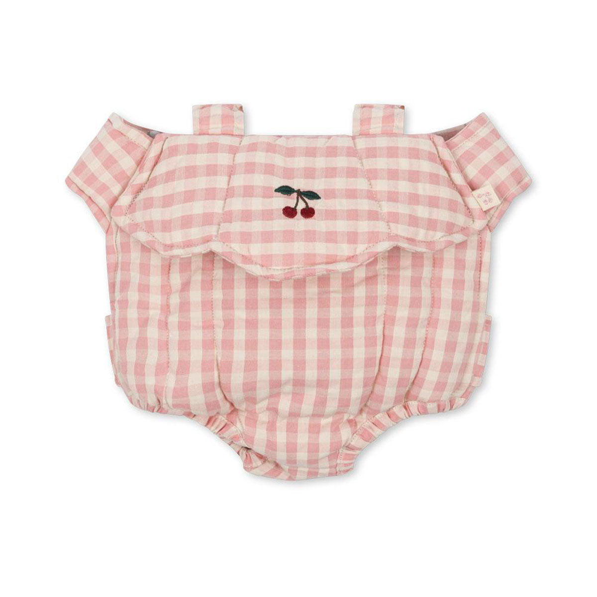 Speelt jouw kindje graag met poppen? Dan is deze leuke draagzak voor poppen in de variant powder pink check van Konges Slojd een echte must have! Met deze handige poppendrager kan je kindje zijn of haar pop makkelijk overal mee naartoe nemen en ervoor zorgen, net zoals mama of papa. VanZus