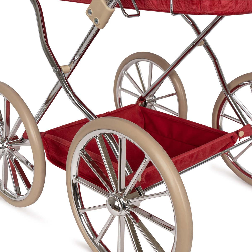 Konges Slojd poppenwagen corduroy rood