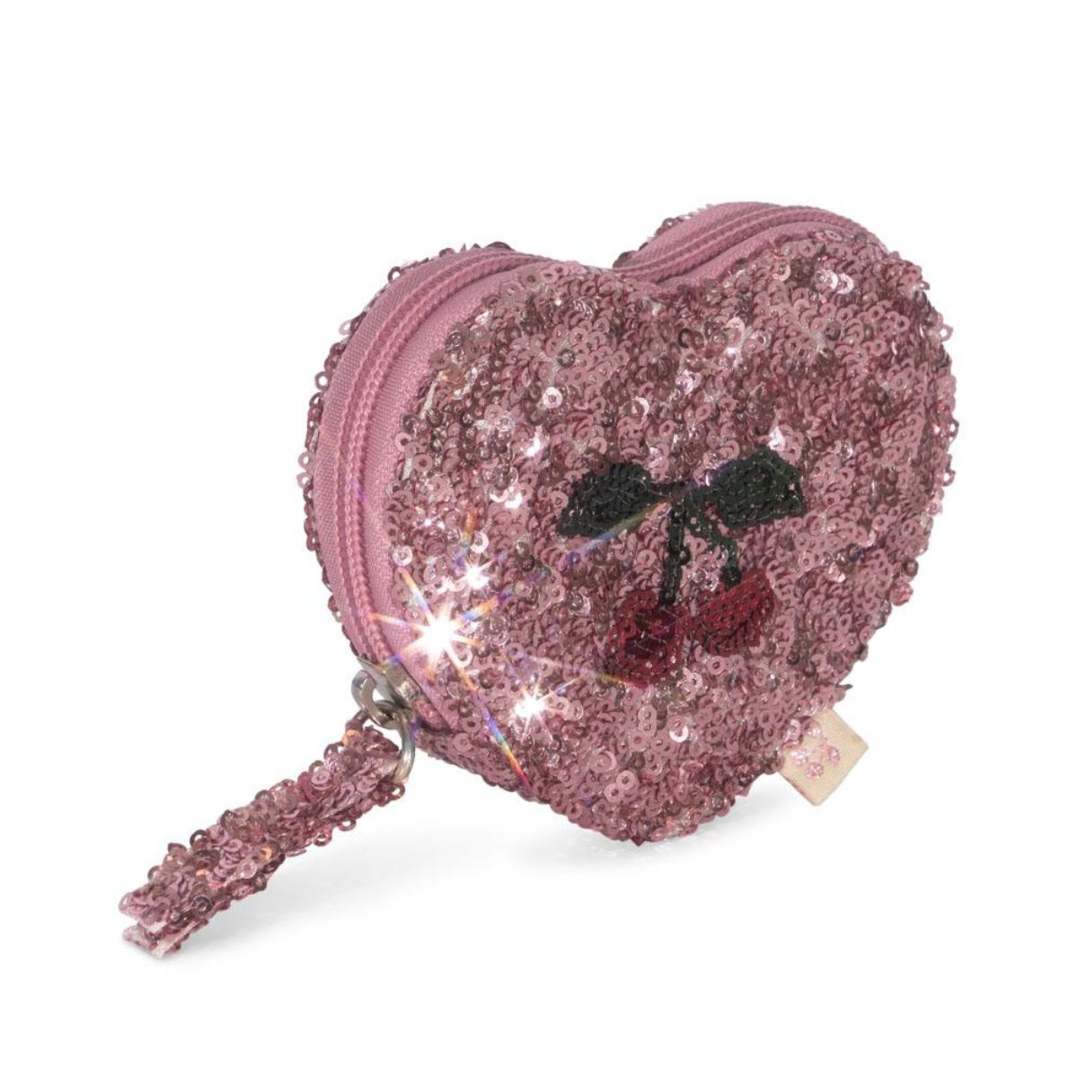 De Konges Slojd sequin heart portemonnee mellow rose is perfect voor het opbergen van centjes. Veilig, praktisch en met een schattig hartontwerp en vrolijke glitters! VanZus