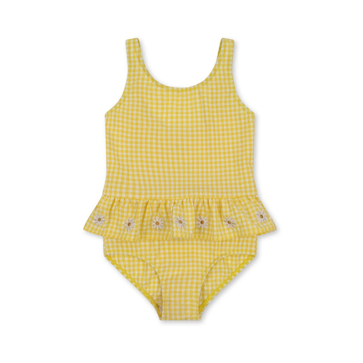 De zomer wordt nog leuker met deze fantastische soline pineapple slice bikini van Konges Slojd. Deze leuke bikini maakt elke zomerdag nog vrolijker! Je kindje zal uren water-, zwem- en speelplezier hebben aan het strand of in het zwembad met deze te leuke bikini! VanZus