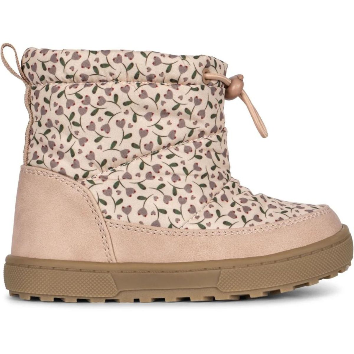 Op herfstige en winterse dagen wil je natuurlijk dat jouw kindje warme voetjes heeft buiten en een stevig grip heeft op natte en soms gladde straten wanneer het herfst of winter is. Daarvoor zijn deze storma printed thermoboots van Konges Slojd, in de print milk tank ideaal! VanZus