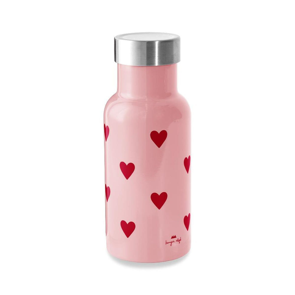 Konges Slojd thermosfles Mon Grand Amour in roze houdt dranken perfect op temperatuur. Zowel warm als koud. Ideaal voor school en uitjes. Een must-have voor elke ouder! VanZus